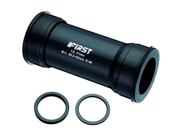 First Pressfit BB92 SRAM DUB Kranklager 89.5/92mm x ID41mm, Ø28.99mm, sort, alu 