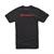 Alpinestars Linear Wordmark T-skjorte Small, Sort/Rød 